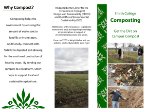 Why Compost? Composting helps the environment by reducing the