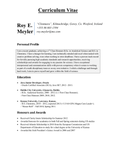 Curriculum  Roy E. Meyler