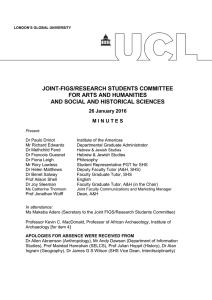JOINT-FIGS/RESEARCH STUDENTS COMMITTEE FOR ARTS AND HUMANITIES AND SOCIAL AND HISTORICAL SCIENCES