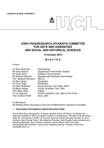 JOINT-FIGS/RESEARCH STUDENTS COMMITTEE FOR ARTS AND HUMANITIES AND SOCIAL AND HISTORICAL SCIENCES
