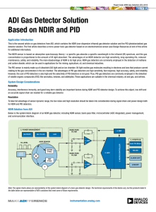 ADI Gas Detector Solution Based on NDIR and PID Application Introduction