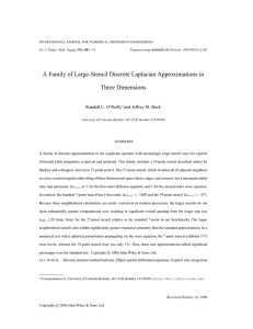A Family of Large-Stencil Discrete Laplacian Approximations in Three Dimensions
