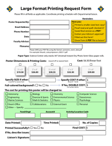 Large Format Printing Request Form