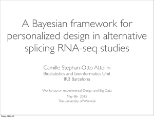 A Bayesian framework for personalized design in alternative splicing RNA-seq studies