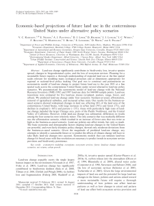 Economic-based projections of future land use in the conterminous