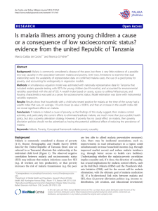 Is malaria illness among young children a cause