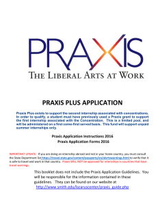 PRAXIS PLUS APPLICATION