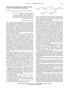 Cofactor-Induced Refinement of Catalytic Antibody Activity: A Metal-Specific Allosteric Effect