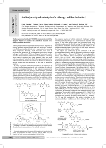 Antibody-catalyzed aminolysis of a chloropyrimidine derivative†