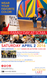 FREE 2016 FAMILY DAY AT SCMA SATURDAY