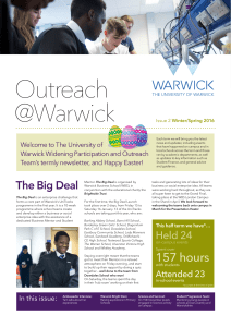 Outreach @Warwick