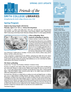 spring program Comes to smith spring 2013 Update