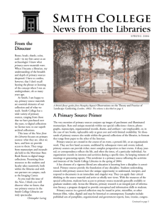 News from the Libraries From the Director