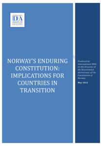 NORWAY’S ENDURING CONSTITUTION: IMPLICATIONS FOR