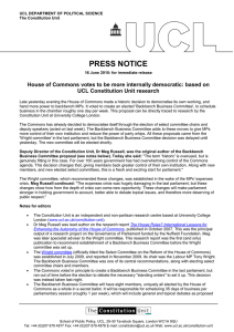 PRESS NOTICE UCL Constitution Unit research
