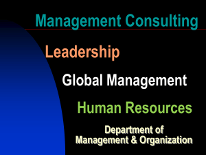 Management Consulting Leadership Global Management Human Resources
