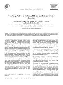 Visualizing Antibody-Catalyzed Retro-Aldol-Retro-Michael Reactions and Carlos F. Barbas, III*