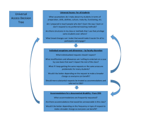 Universal Access Decision