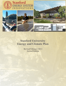 Stanford University Energy and Climate Plan Revised February 2013 Second Edition