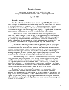 Report to the President and Provost of Yale University: Executive Summary