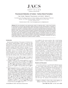 Fluorescent Detection of Carbon Carbon Bond Formation -