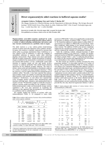 Direct organocatalytic aldol reactions in buffered aqueous media†