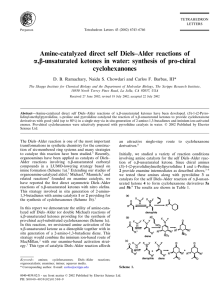 Amine-catalyzed direct self Diels–Alder reactions of cyclohexanones ,