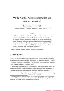 On the Marshall-Olkin transformation as a skewing mechanism