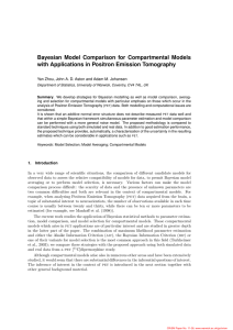 Bayesian Model Comparison for Compartmental Models