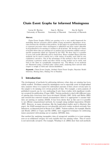 Chain Event Graphs for Informed Missingness
