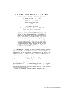 ROBUST BIAS ESTIMATION FOR KAPLAN–MEIER SURVIVAL ESTIMATOR WITH JACKKNIFING and