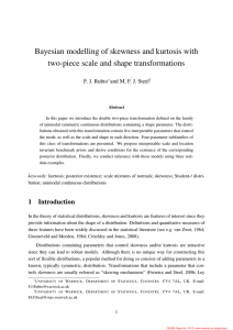 Bayesian modelling of skewness and kurtosis with F. J. Rubio