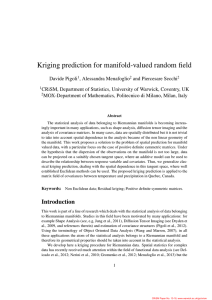 Kriging prediction for manifold-valued random field