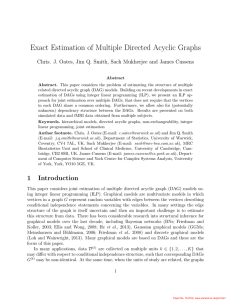 Exact Estimation of Multiple Directed Acyclic Graphs
