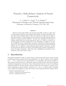 Towards a Multi-Subject Analysis of Neural Connectivity