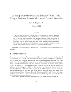 A Semiparametric Bayesian Extreme Value Model Jairo A. Fuquene P.