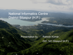 National Informatics Centre District Bilaspur (H.P.)