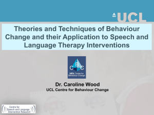 Theories and Techniques of Behaviour Language Therapy Interventions