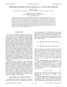 Tight-binding computations of elastic anisotropy of Fe, Xe, and Si... *