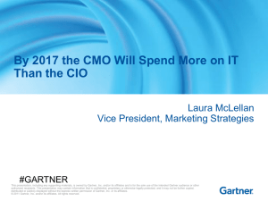 By 2017 the CMO Will Spend More on IT Laura McLellan