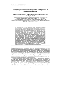 First principles calculations on crystalline and liquid iron at Lidunka Voc—adlo,