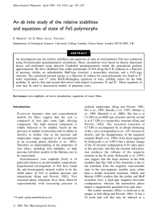 ab initio and equations of state of FeS polymorphs