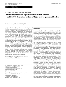 Thermal expansion and crystal structure of FeSi between
