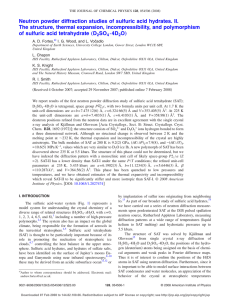 Neutron powder diffraction studies of sulfuric acid hydrates. II.