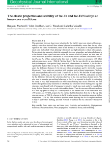 Geophysical Journal International inner-core conditions Benjam´ı Martorell,