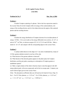22.101 Applied Nuclear Physics (Fall 2004) Problem Set No. 9