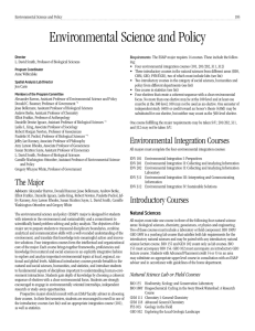 Environmental Science and Policy