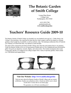 The Botanic Garden  of Smith College  9‐10  Teachers’ Resource Guide 200