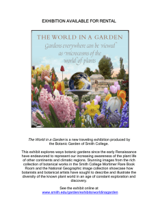 EXHIBITION AVAILABLE FOR RENTAL  The World in a Garden