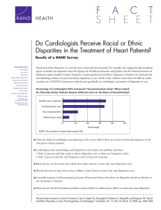 Do Cardiologists Perceive Racial or Ethnic Results of a RAND Survey